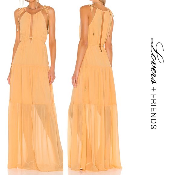 Lovers + Friends Dresses & Skirts - Lovers + Friends Guendalina Maxi Dress Cantaloupe Size Medium NWT